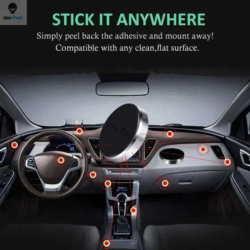 Magnetic Car Phone Holder with Strong Grip and 360° Option-2pcs Black
