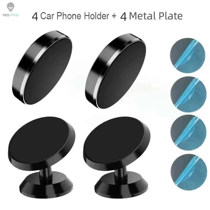 Magnetic Car Phone Holder with Strong Grip and 360° Option-2pcs Black
