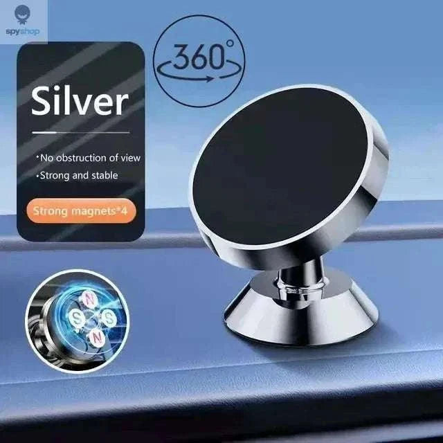 Magnetic Car Phone Holder with Strong Grip and 360° Option-2pcs Black