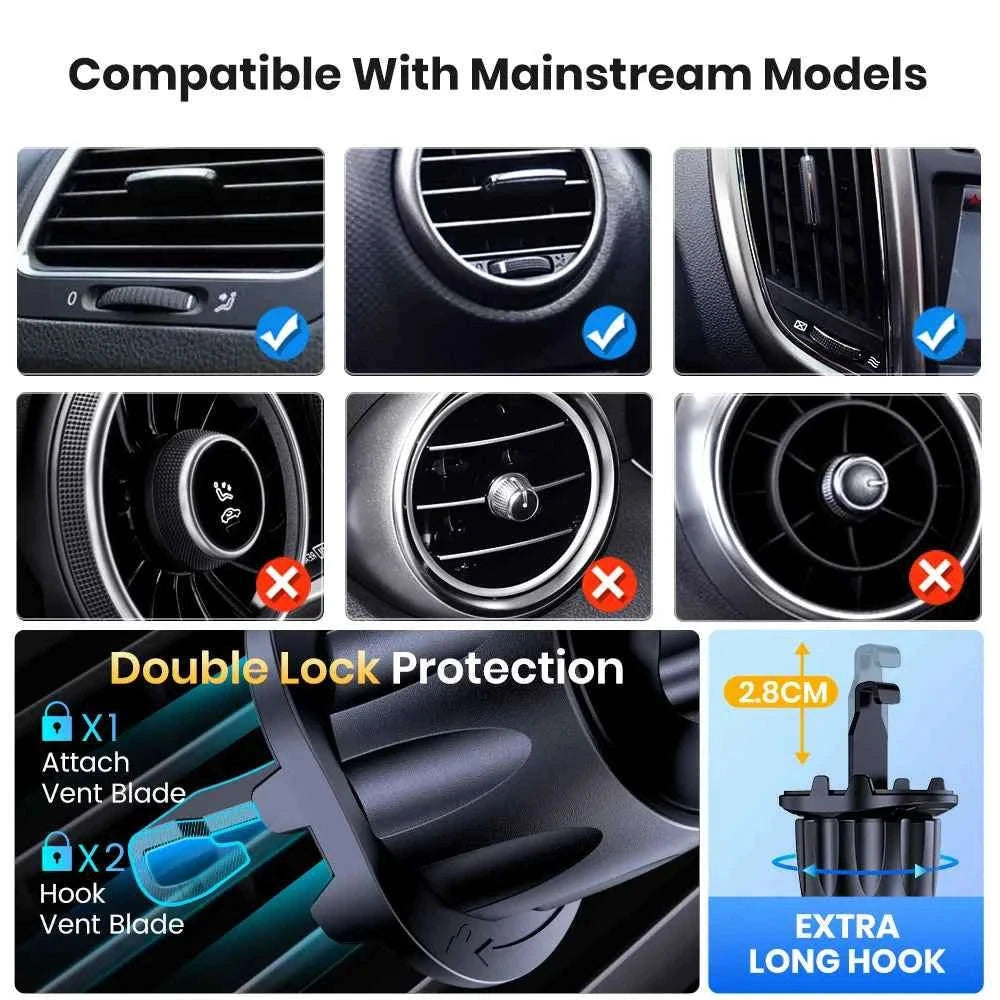 Magnetic Car Phone Mount for Air Vent-For Air Vent