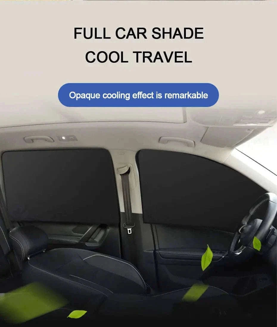 Magnetic Car Side Window Curtain 2Pcs Privacy Sun Shade-Front 2pcs