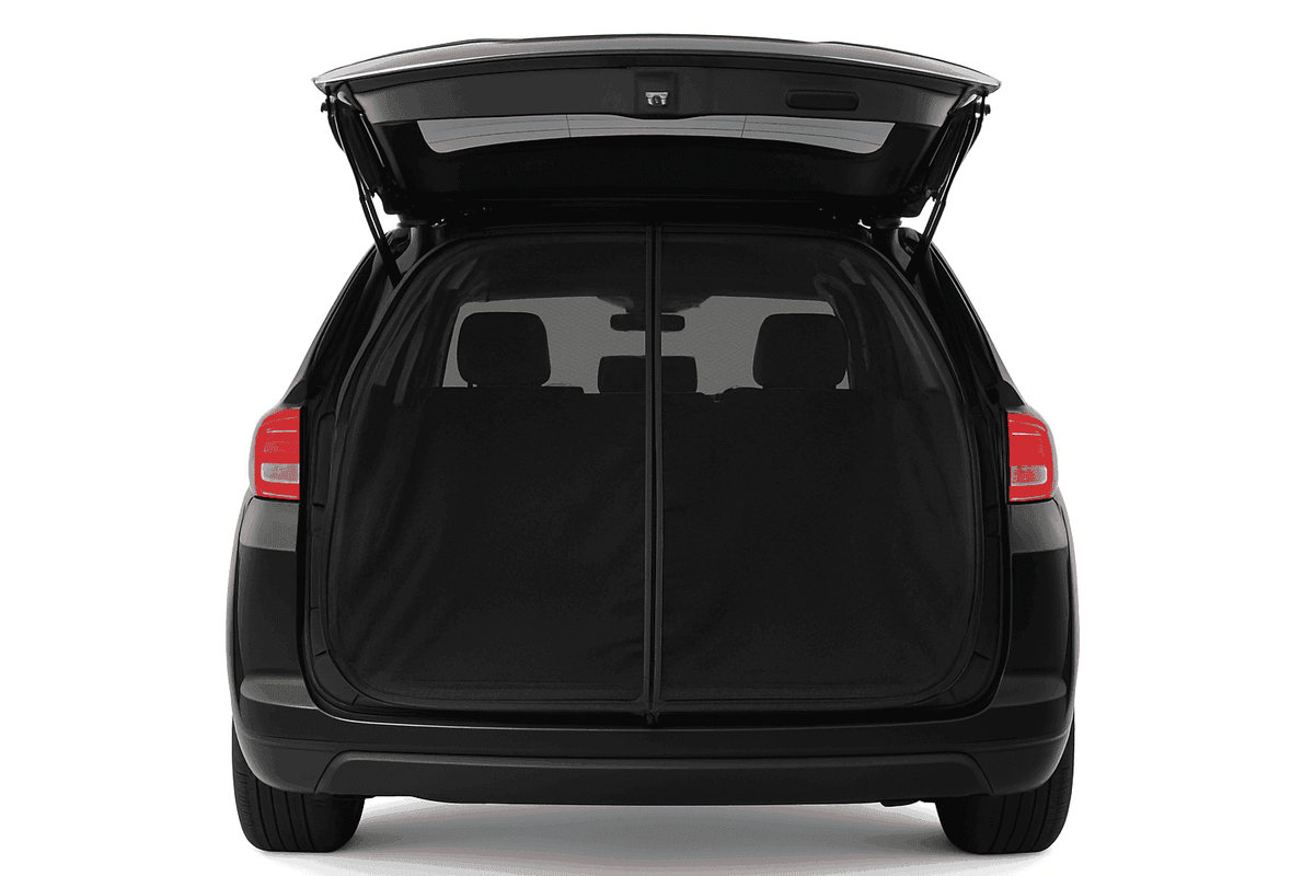 Magnetic Car Trunk Mosquito Screen for Small to Mid-Size SUVs-Black