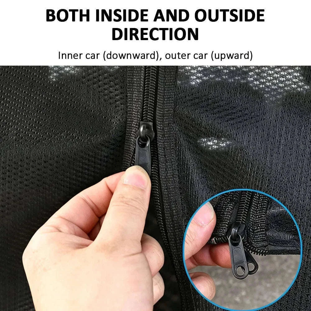 Magnetic Car Trunk Mosquito Screen for Small to Mid-Size SUVs-Black