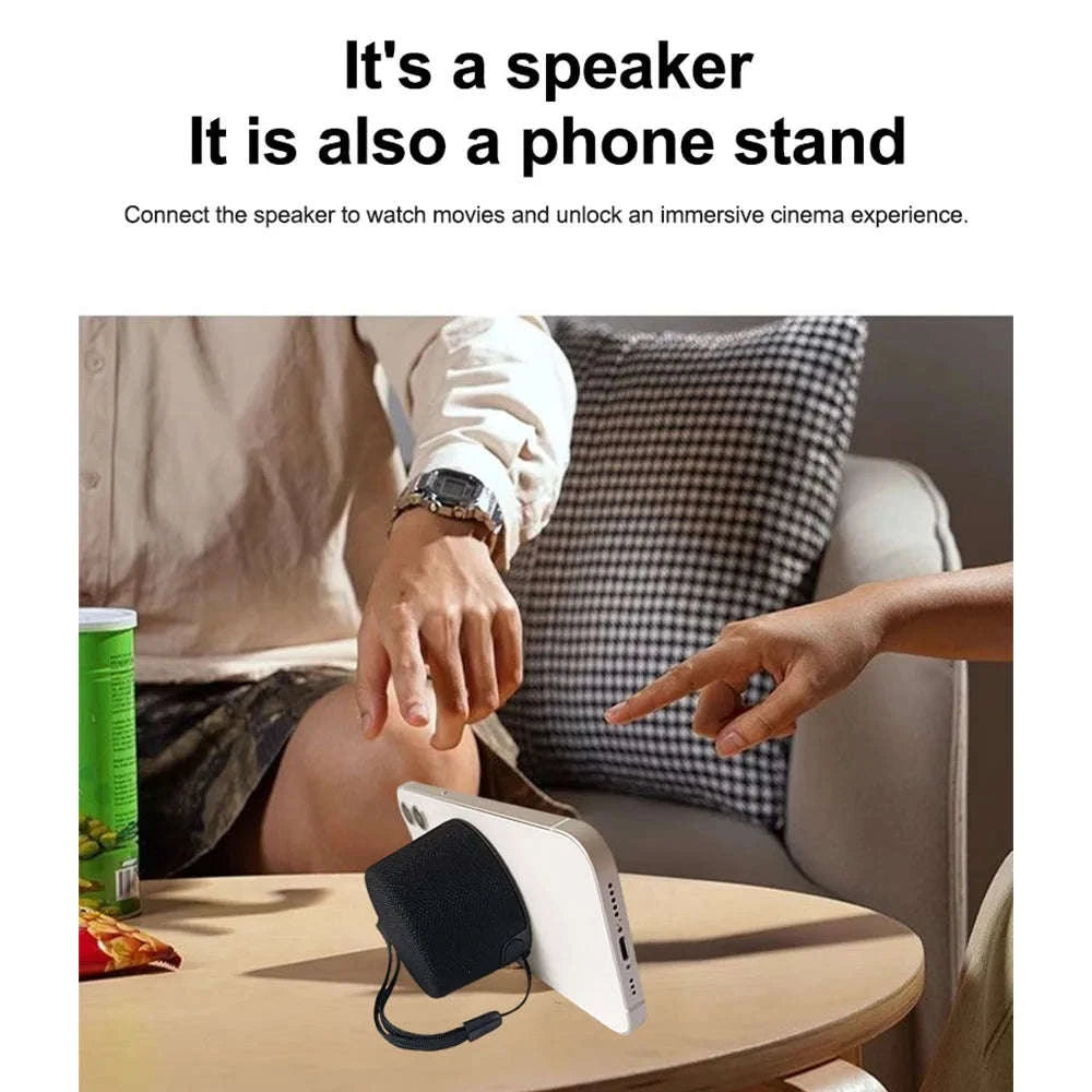 Magnetic Clip-On Phone Speaker with Wireless Audio & Extra Bass-black / Speaker