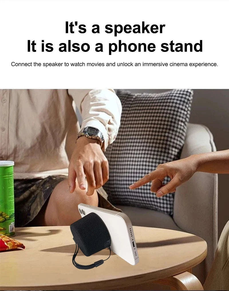 Magnetic Clip-On Phone Speaker with Wireless Audio & Extra Bass-black / Speaker