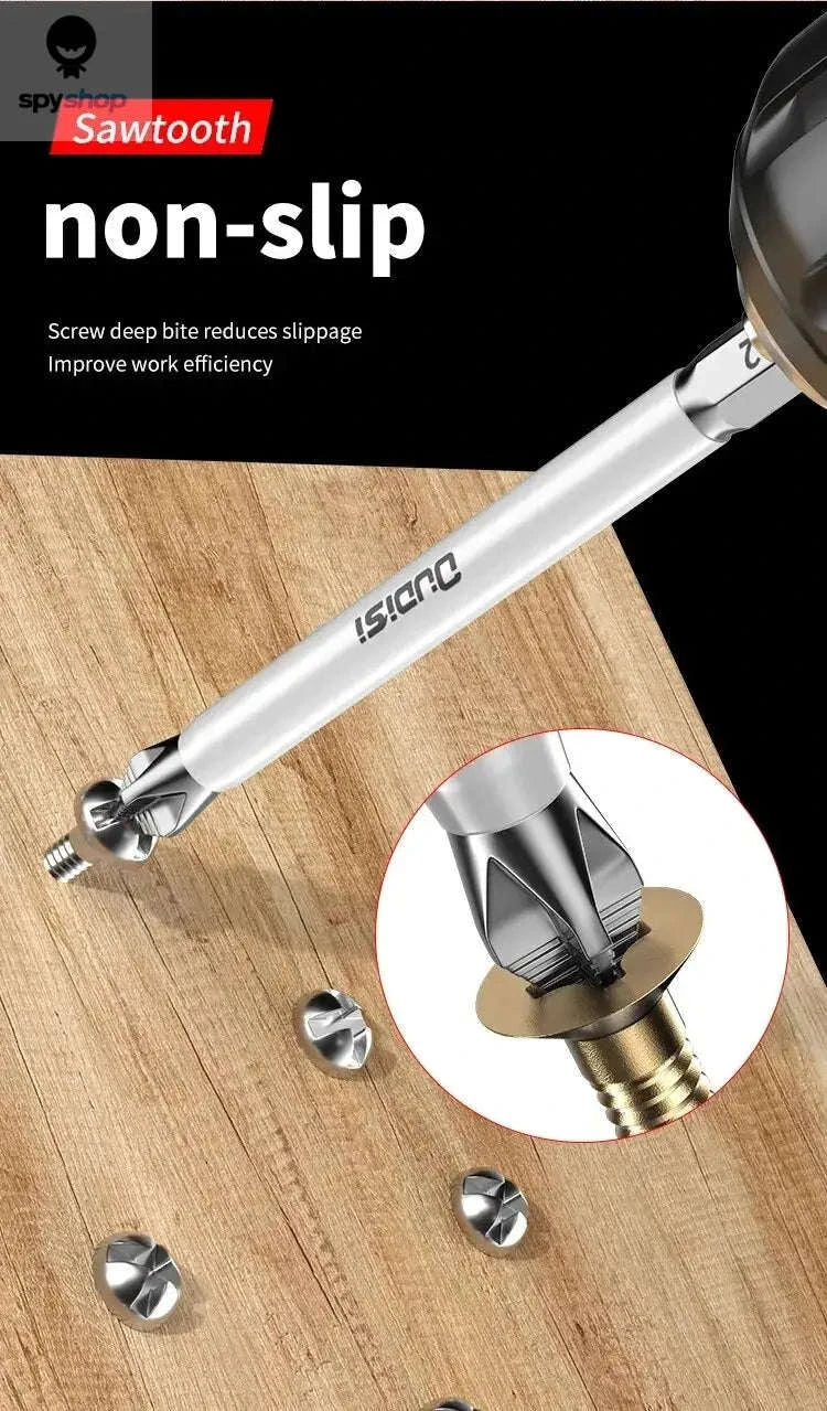 Magnetic Cross Screwdriver Bit Set – Durable S2 Steel Precision Bits-6Pcs