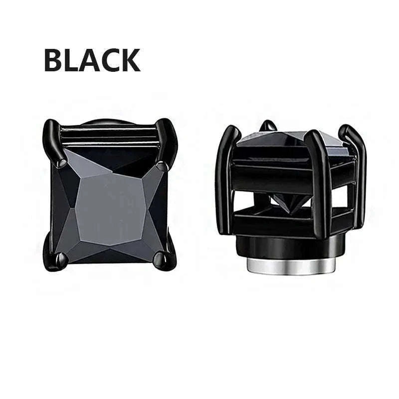 Magnetic Crystal Stud Earrings – Non-Piercing Zircon Style-type1