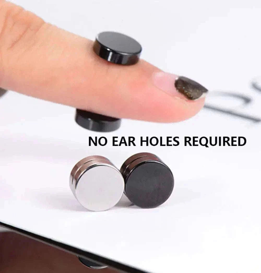 Magnetic Crystal Stud Earrings – Non-Piercing Zircon Style-type1