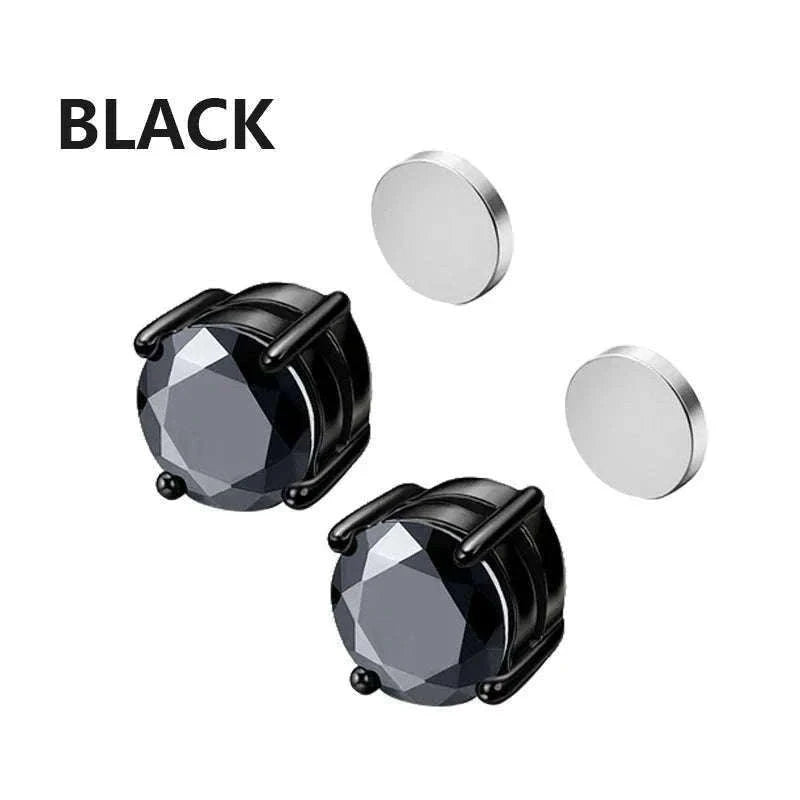 Magnetic Crystal Stud Earrings – Non-Piercing Zircon Style-type1