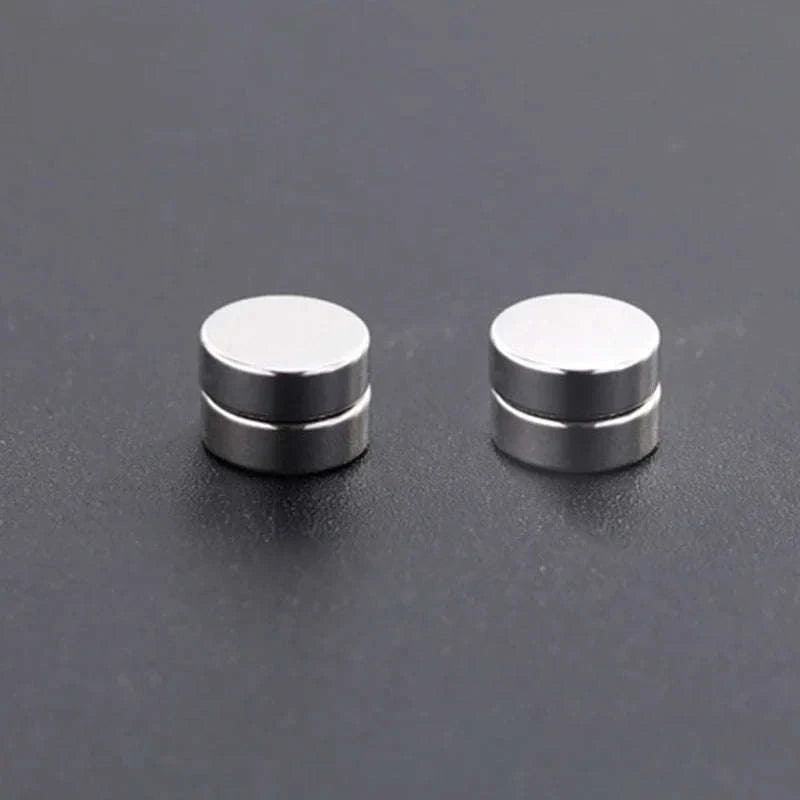 Magnetic Crystal Stud Earrings – Non‑Piercing Zircon Style-type1