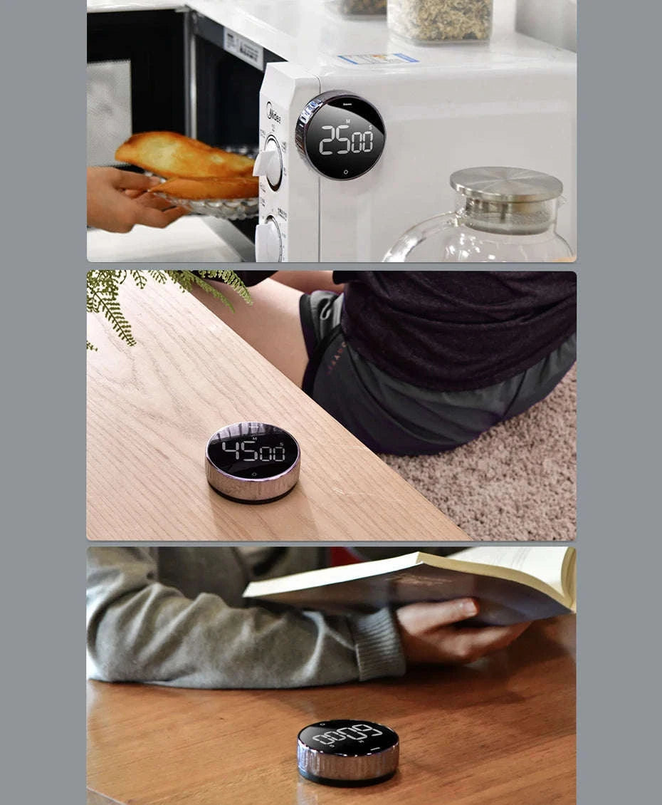 Magnetic Digital Kitchen Timer-Black