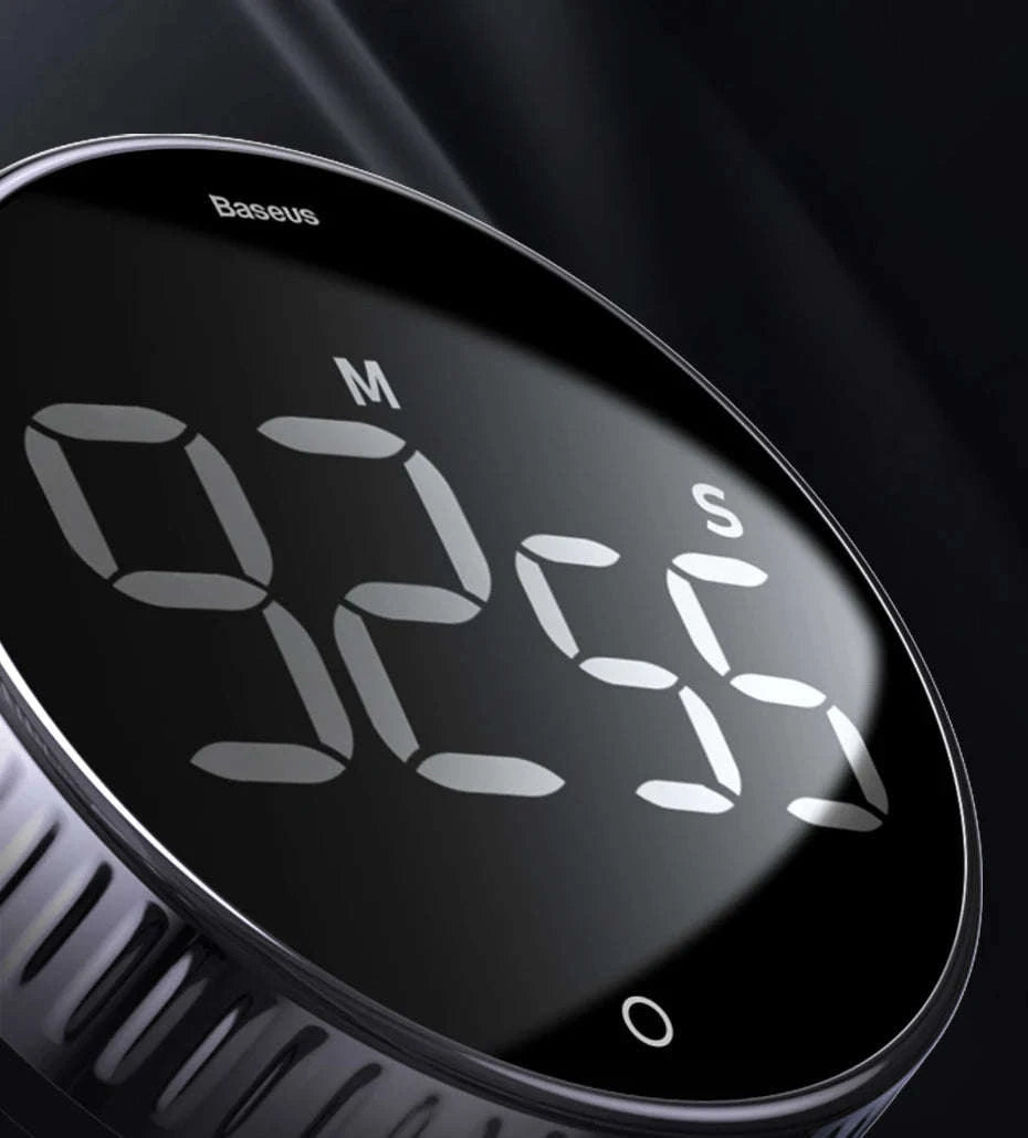 Magnetic Digital Kitchen Timer-Black