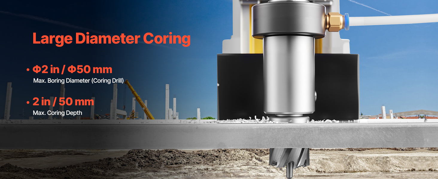 Magnetic Drill Press 1400W Core Drill 50mm Boring Capacity