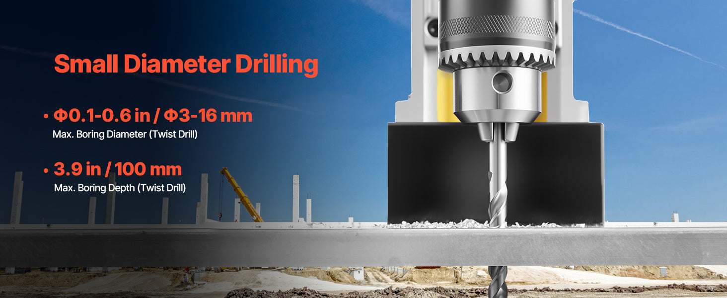 Magnetic Drill Press 1400W Core Drill 50mm Boring Capacity