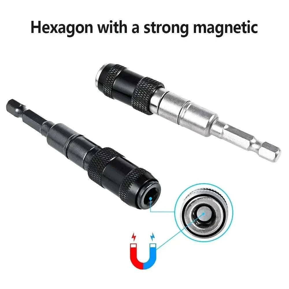 Magnetic Drill Bit Holder with 20° Pivot-Black
