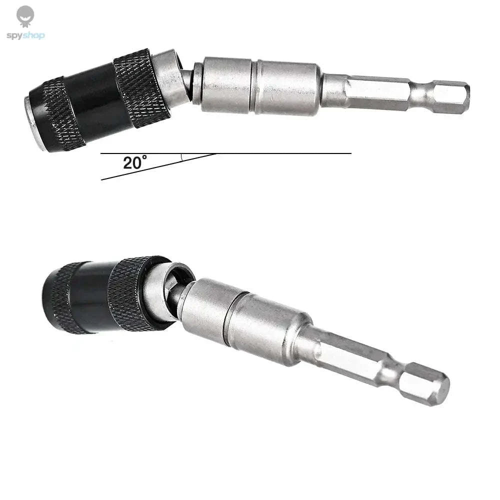 Magnetic Drill Bit Holder with 20° Pivot-Black
