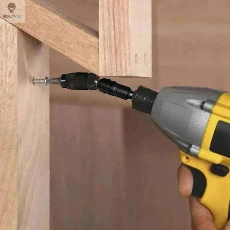 Magnetic Drill Bit Holder with 20° Pivot for Tight Spaces-Black