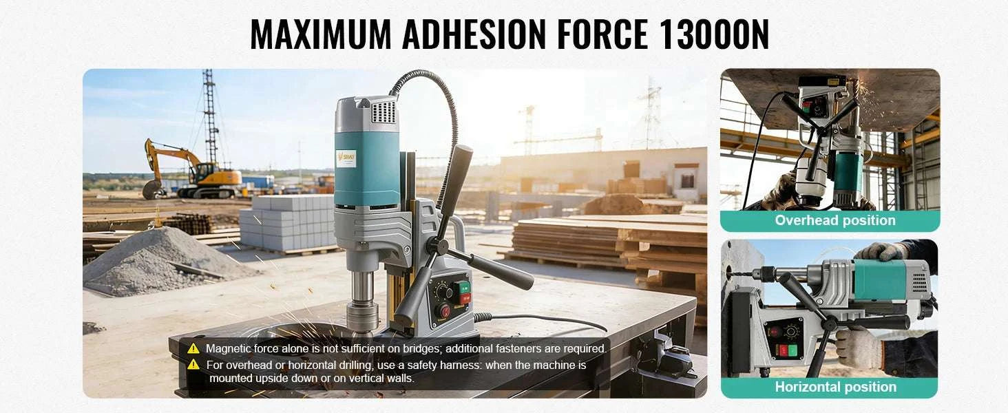 Magnetic Drill Press 1450W/1550W with 10-Speed Control & Strong Base-2in 1550W 820r / United States