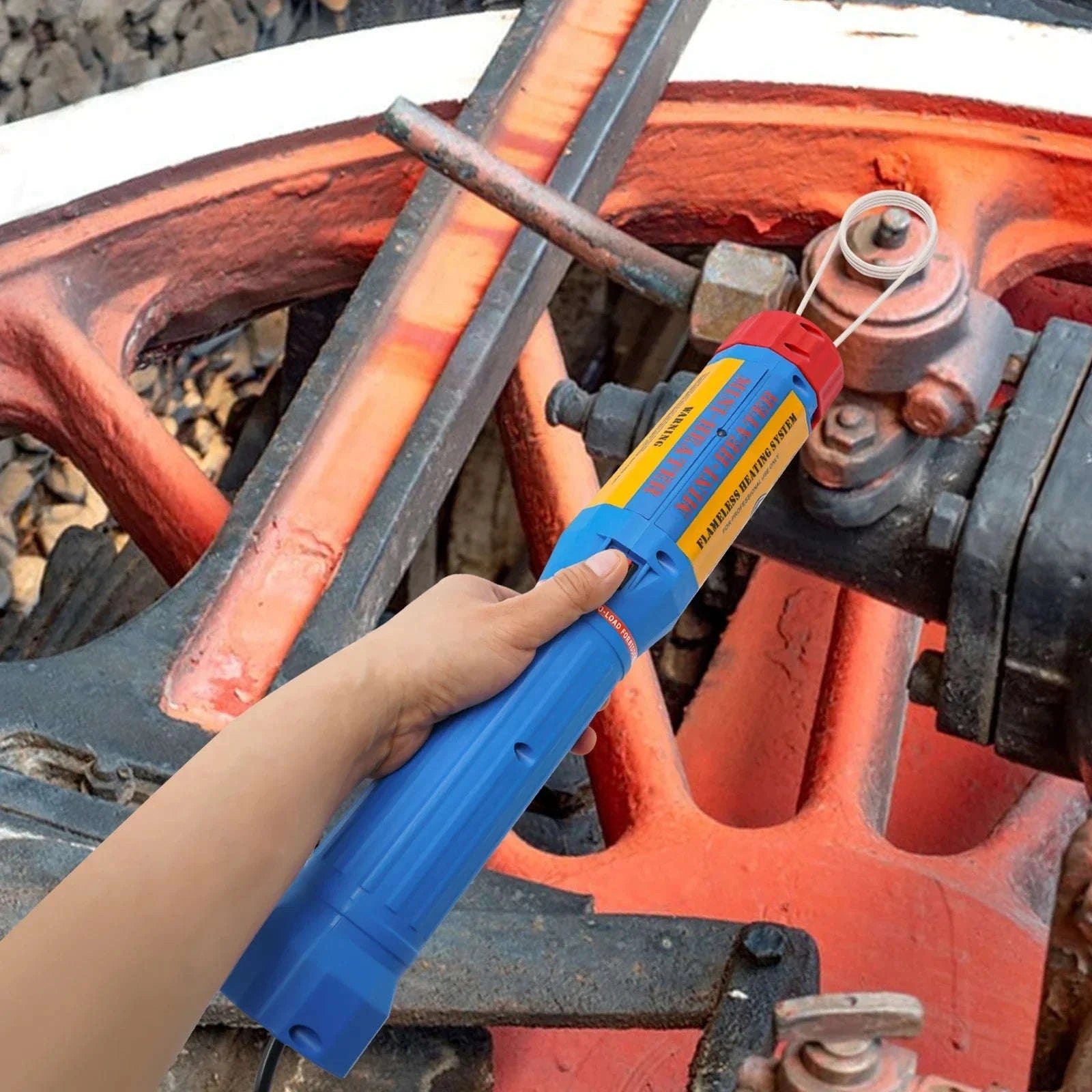 Magnetic Induction Heater Kit for Fast Bolt and Screw Removal-Blue / GERMANY