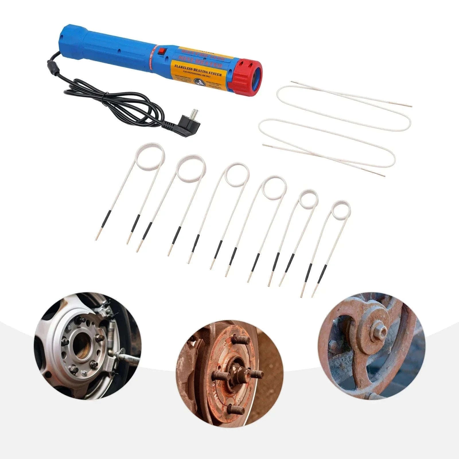Magnetic Induction Heater Kit for Fast Bolt Removal-Blue / GERMANY