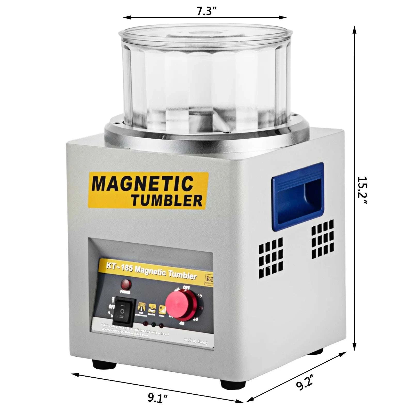 Magnetic Jewelry Tumbler Polisher KT-185 2000RPM Finisher-france