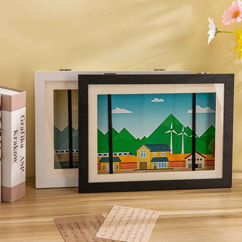 Magnetic Kids Art Frame for Photos, Drawings and Posters-white G3288A