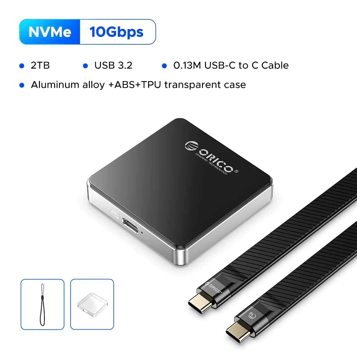 Magnetic M.2 NVMe SSD Enclosure 10Gbps USB-C for iPhone & Laptop-Magnetic For 2230 / China Mainland