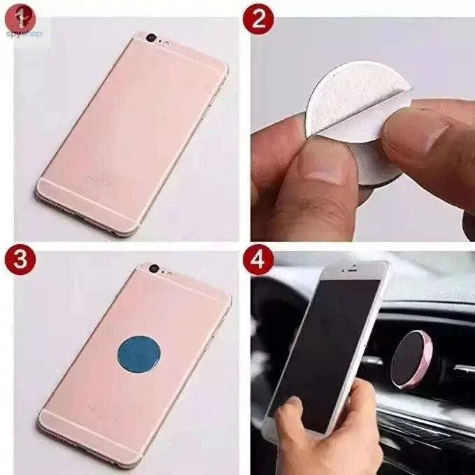 Magnetic Metal Plates for Car Phone Mount – Slim, Universal Attachment Sheets-15Pcs