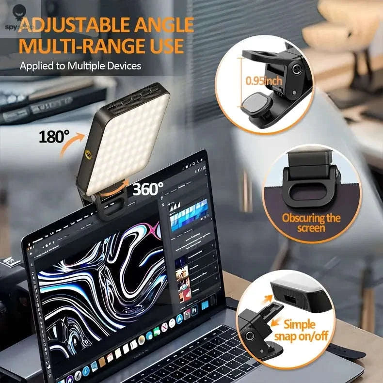 Magnetic Mini LED Ring Light Selfie Light-with Shoe Mount