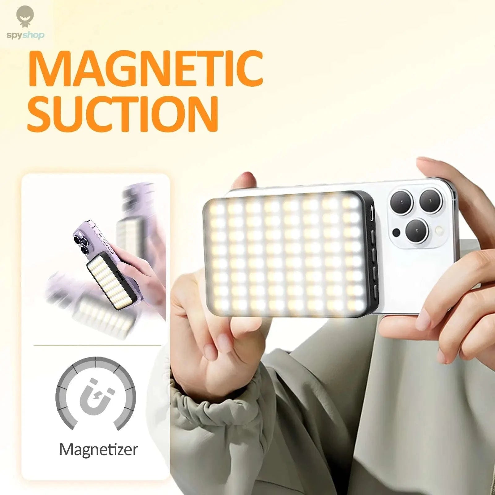 Magnetic Mini LED Ring Light Selfie Light-with Shoe Mount