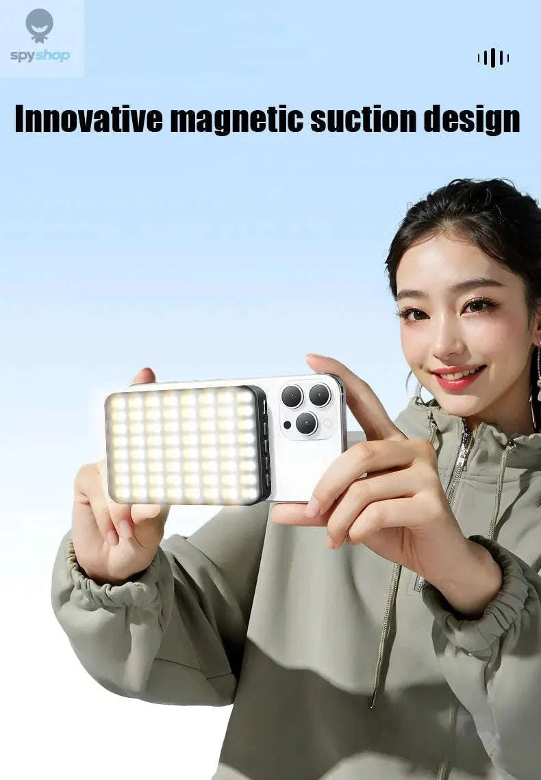 Magnetic Mini LED Ring Light Selfie Light-with Shoe Mount