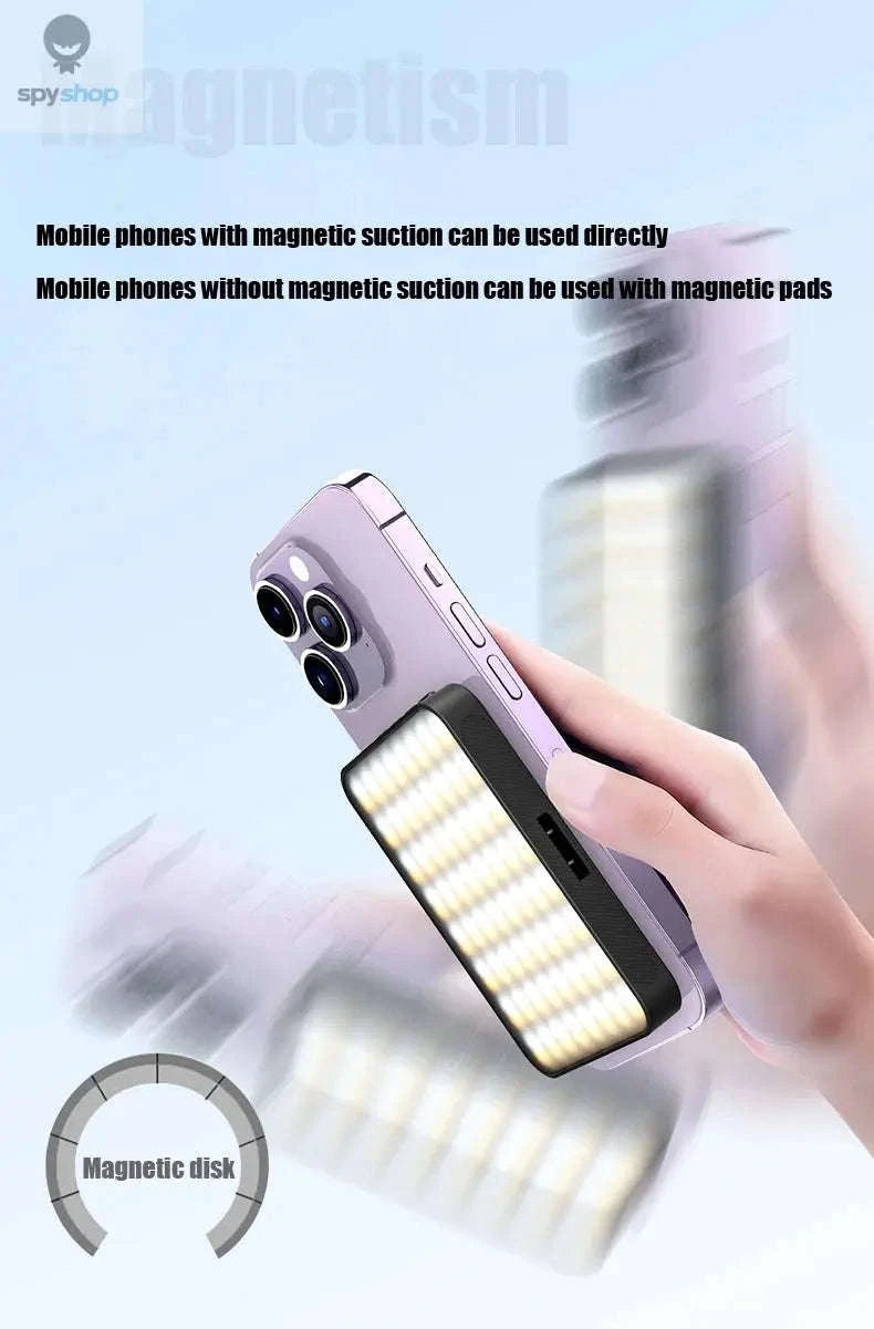 Magnetic Mini LED Ring Light Selfie Light-with Shoe Mount