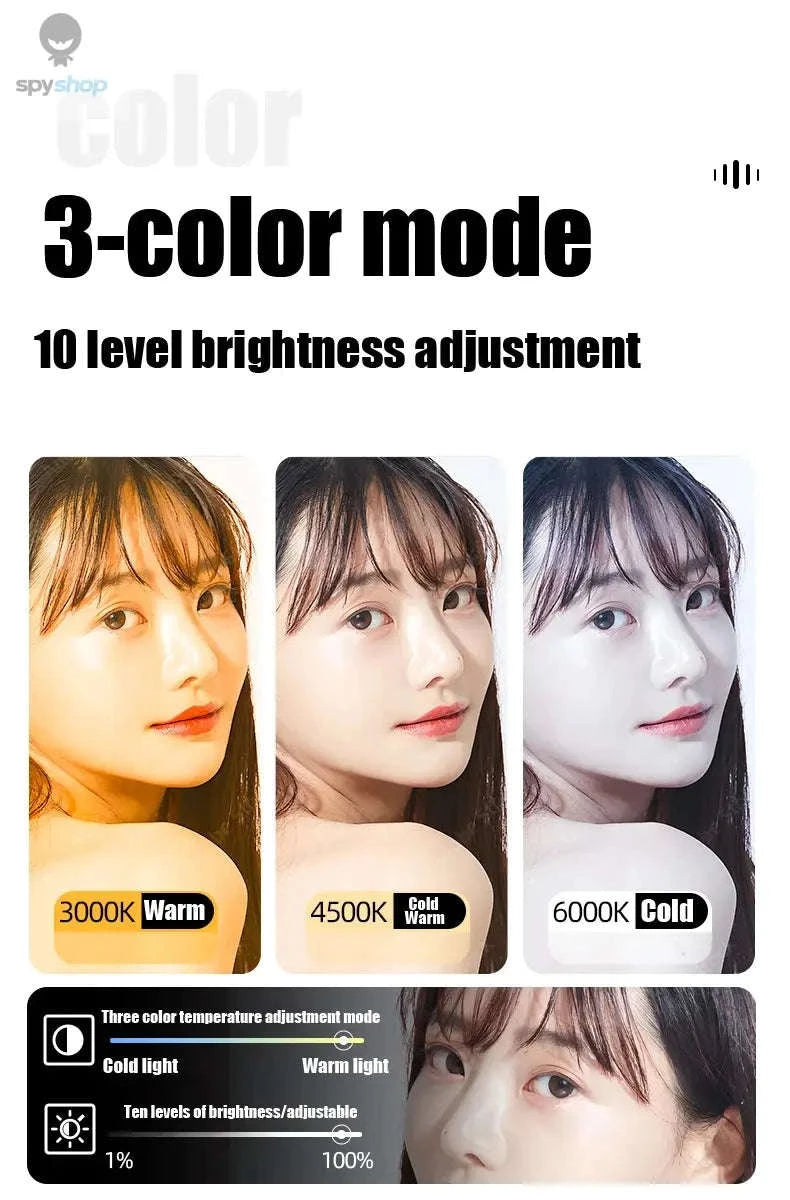 Magnetic Mini LED Ring Light Selfie Light-with Shoe Mount