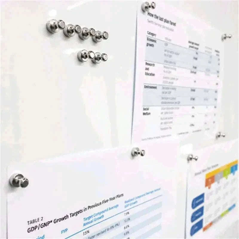 Magnetic Nails for Notes, Photos, and Displays on Magnetic Surfaces-