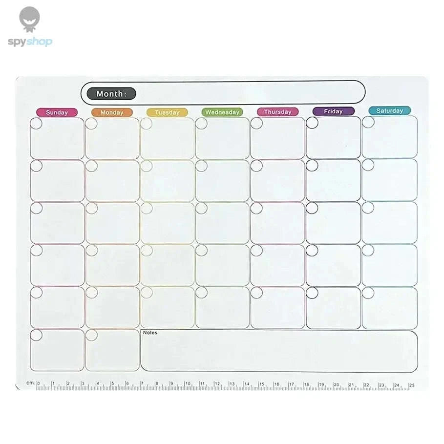 Magnetic Planner Fridge Magnets – Monthly & Weekly Dry-Erase Organization-Yellow