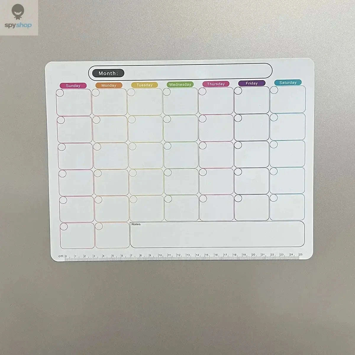 Magnetic Planner Fridge Magnets – Monthly & Weekly Dry-Erase Organization-Yellow