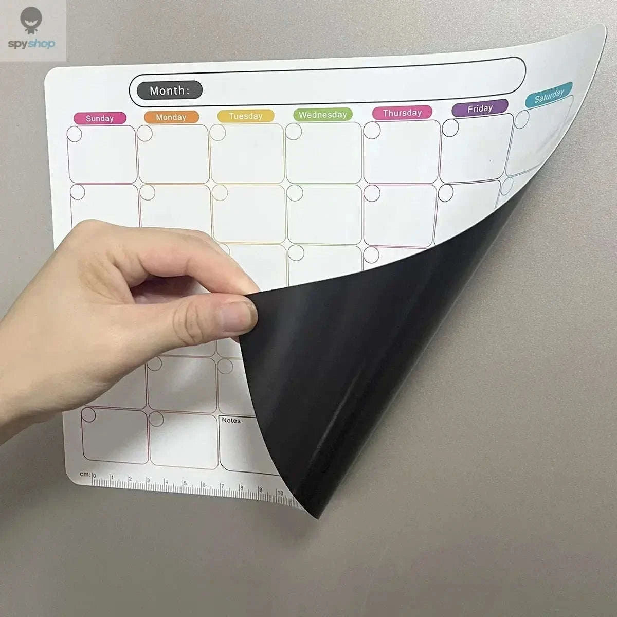 Magnetic Planner Fridge Magnets – Monthly & Weekly Dry-Erase Organization-Yellow