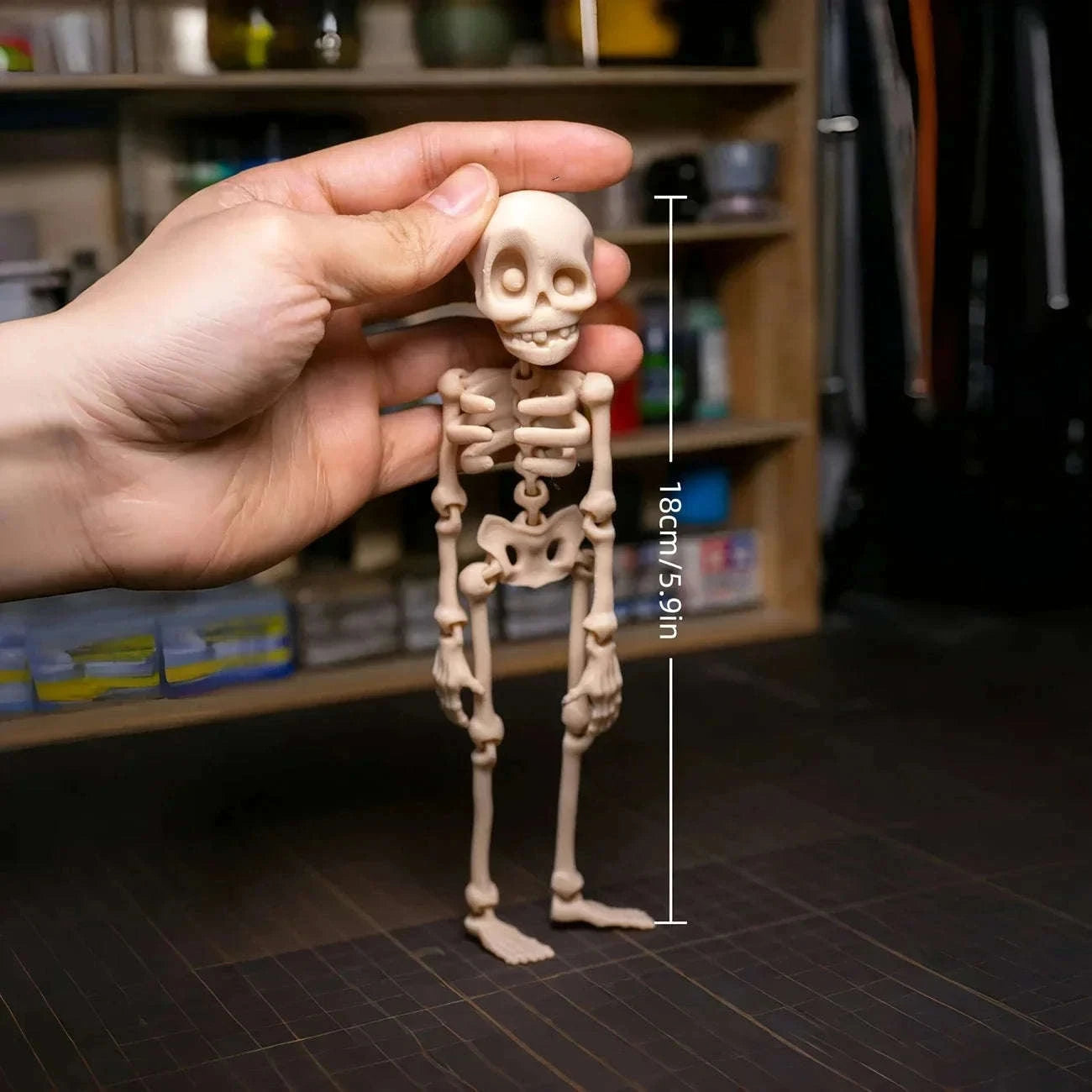 Magnetic Poseable Skull Fridge Magnet – Quirky Home & Kitchen Decor-1Pc style1-1 / China Mainland