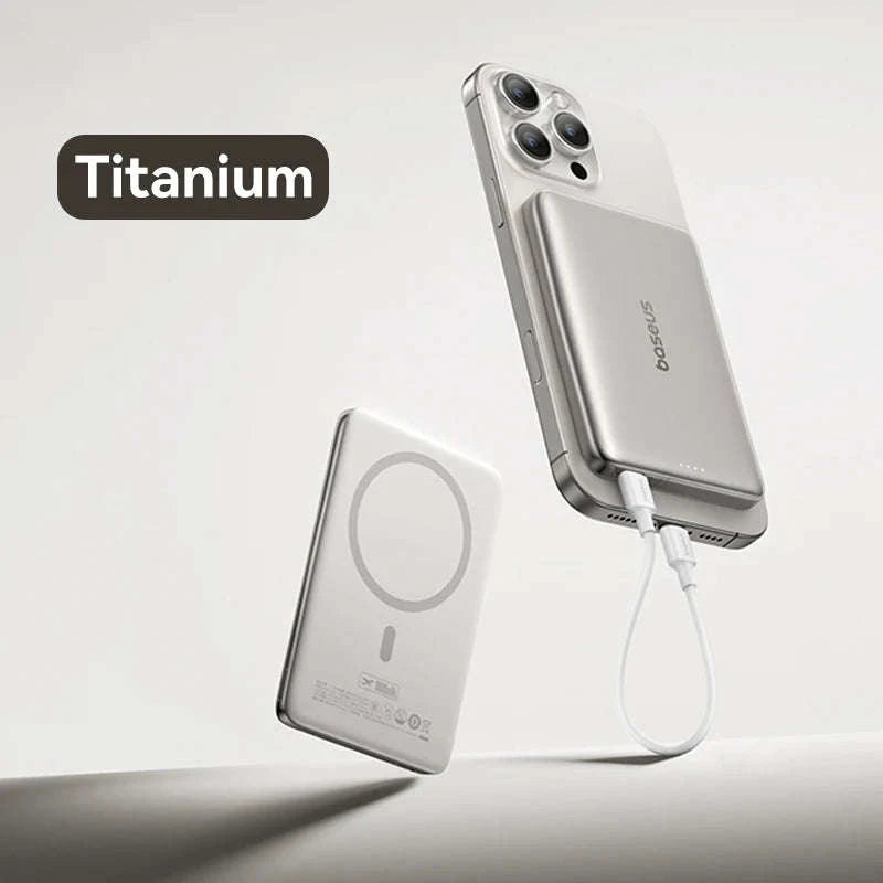 Magnetic Power Bank 5000mAh/10000mAh PD 20W/27W Card-Sized-Pink / 5000mAh / China Mainland