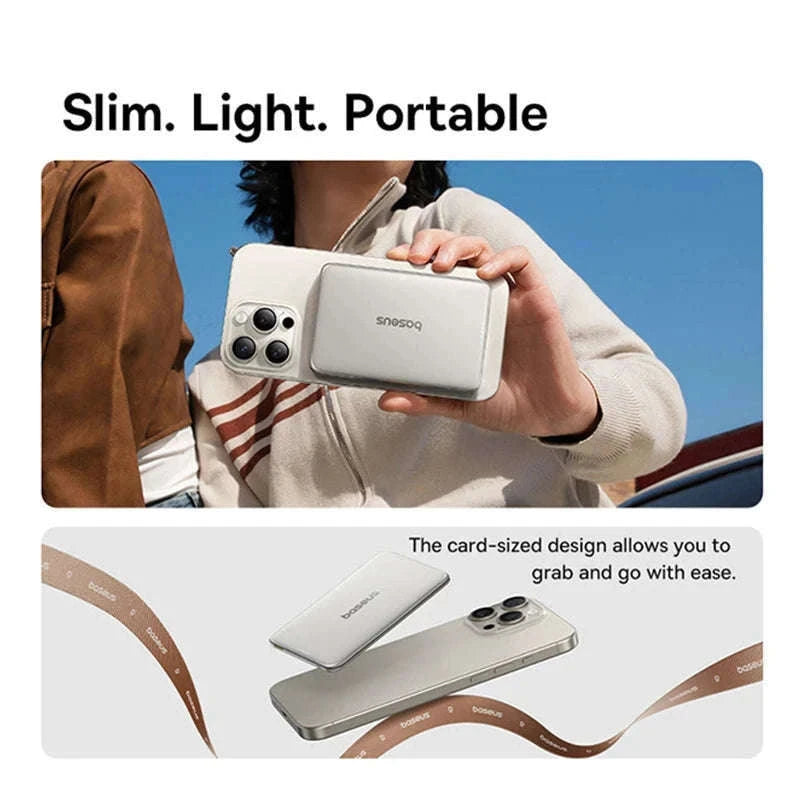 Magnetic Power Bank 5000mAh/10000mAh PD 20W/27W Card-Sized-Pink / 5000mAh / China Mainland