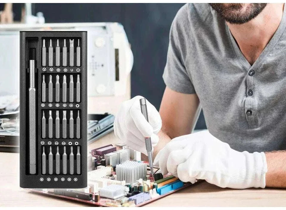 Magnetic Precision Screwdriver Set for Phone and PC Repair-25 pcs / China Mainland