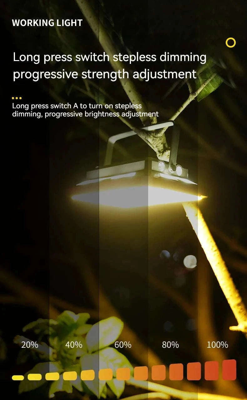 Magnetic Rechargeable LED Camping Light-W505 gray