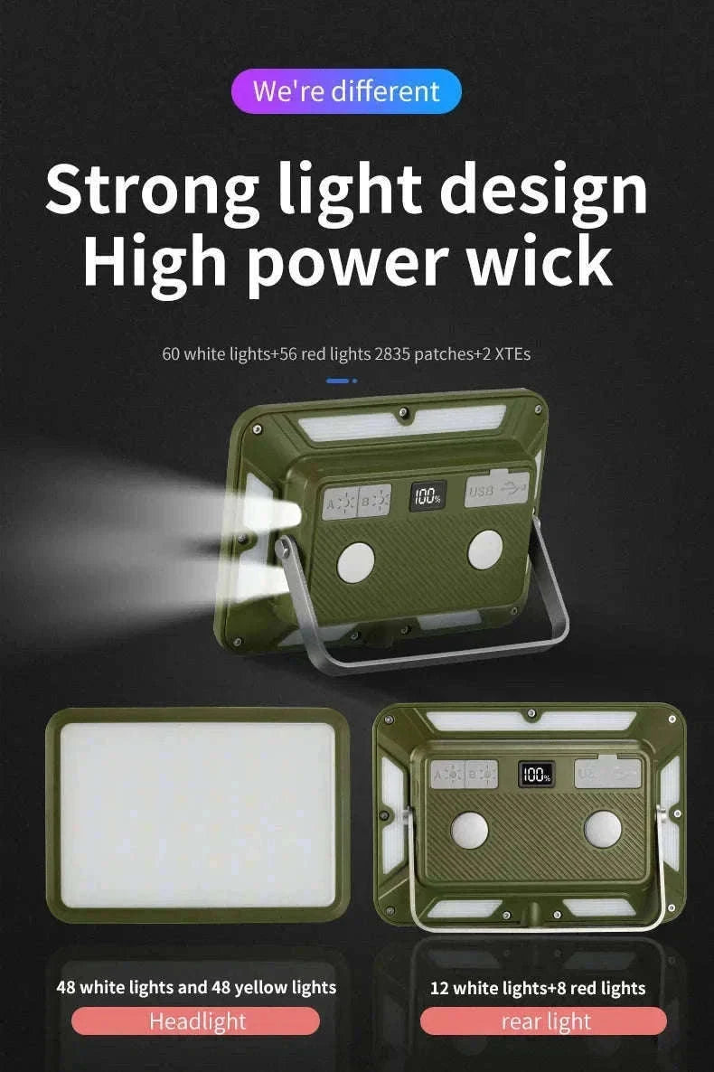 Magnetic Rechargeable LED Camping Light-W505 gray