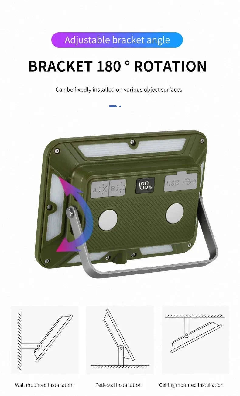 Magnetic Rechargeable LED Camping Light-W505 gray