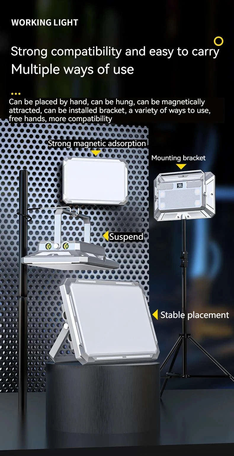Magnetic Rechargeable LED Camping Light-W505 gray