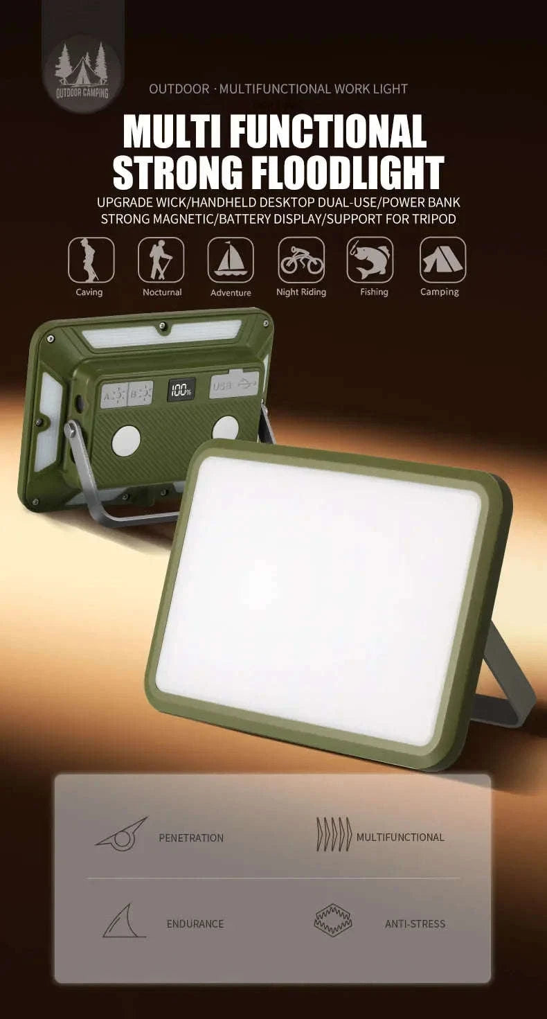 Magnetic Rechargeable LED Camping Light-W505 gray