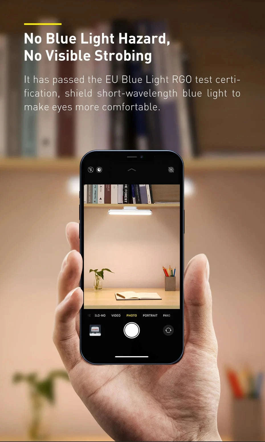 Magnetic Rechargeable LED Desk Light with Stepless Dimming-White