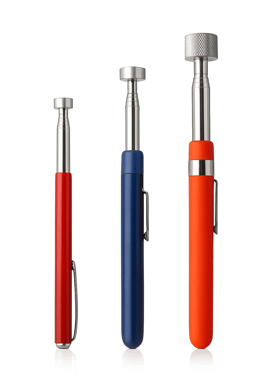 Magnetic Retractable Pickup Tool Set for Tight Spaces-10 pounds orange