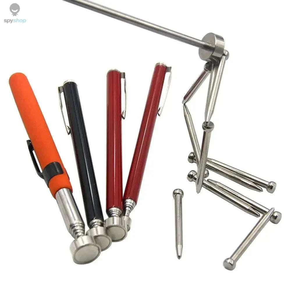 Magnetic Retractable Pickup Tool Set for Tight Spaces-10 pounds orange
