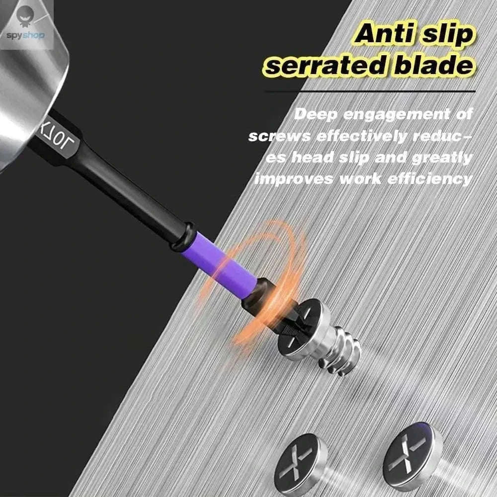 Magnetic Screwdriver Bit Set for Precise, Controlled Fastening-12 Pcs Set